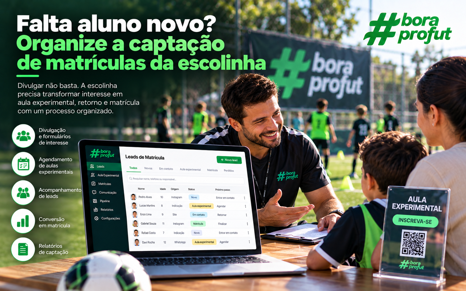 Falta aluno novo? Organize a captação de matrículas da escolinha