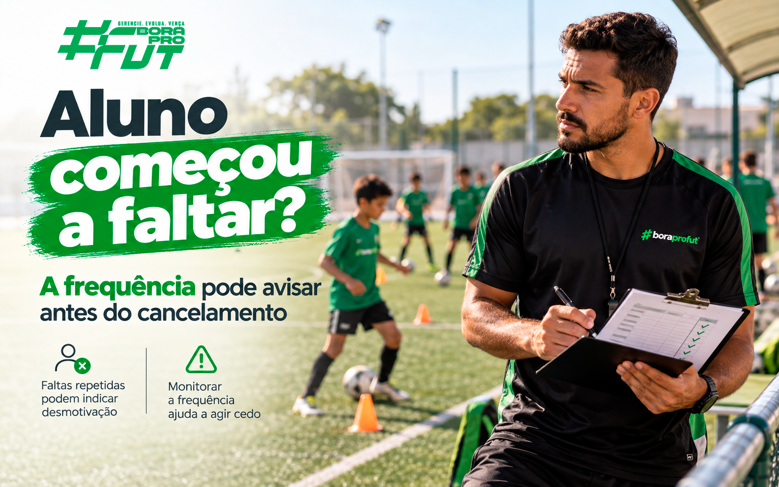 Aluno começou a faltar? A frequência pode avisar antes do cancelamento