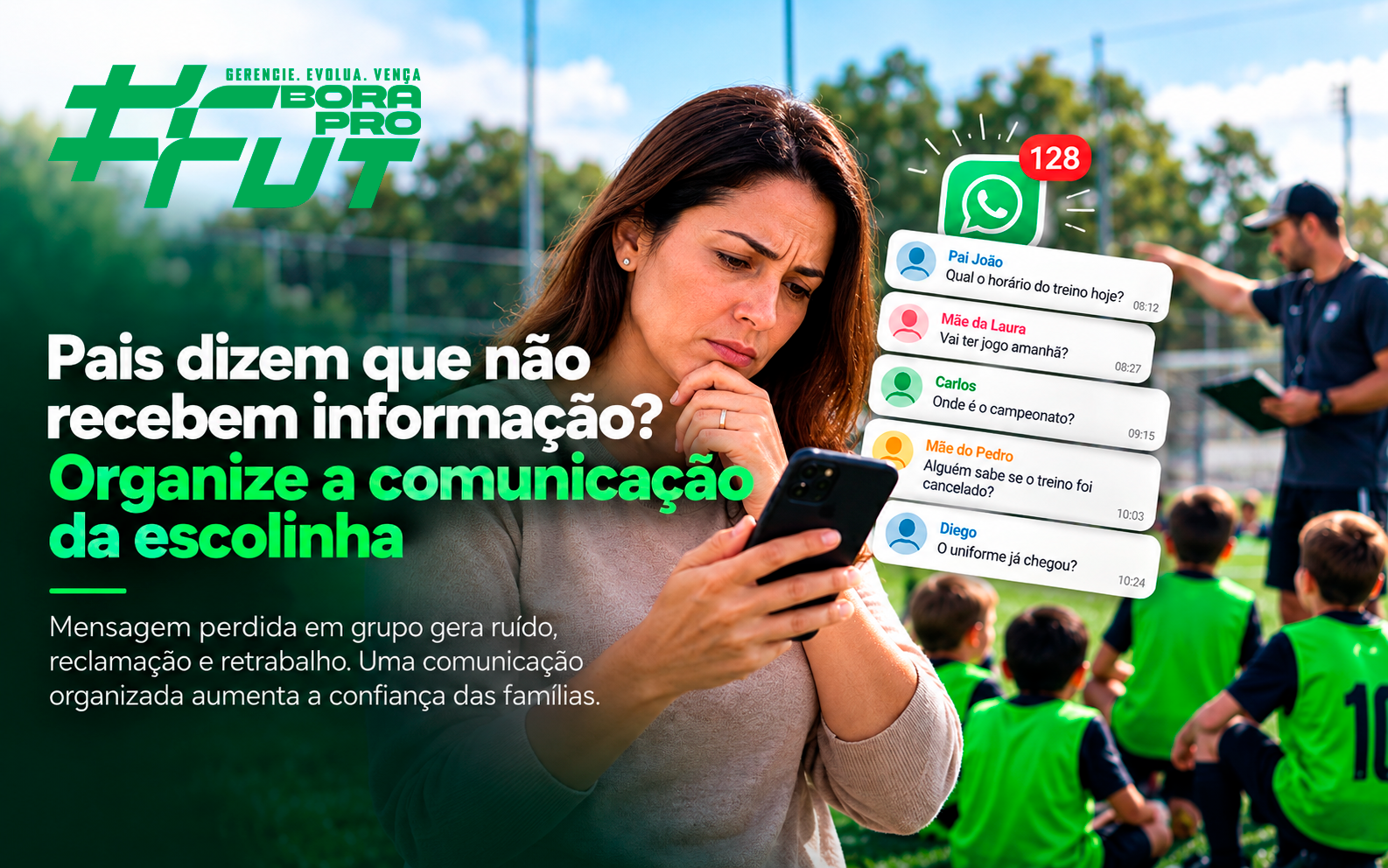 Pais dizem que não recebem informação? Organize a comunicação da escolinha
