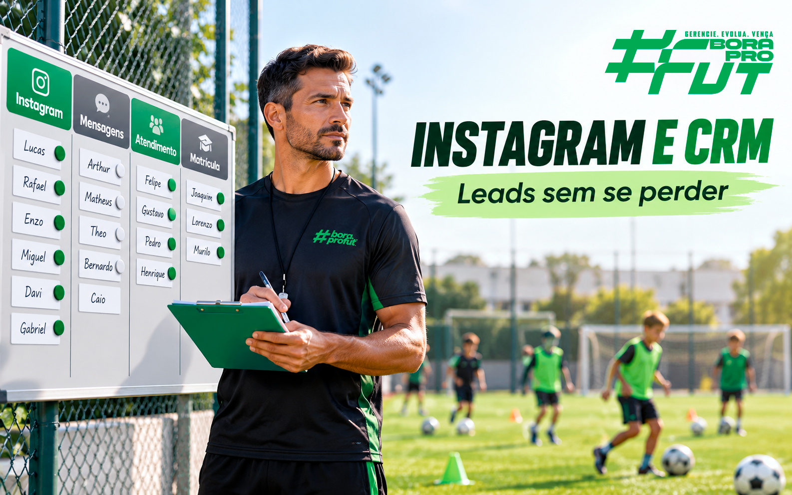 Instagram e CRM para escolinhas: como evitar que leads se percam nas mensagens